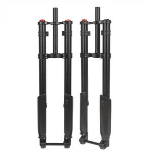 <span class=keywords><strong>Fourche</strong></span> à suspension pneumatique inversée double épaule pour <span class=keywords><strong>VTT</strong></span>, axe traversant 110*15mm, réglage du rebond, pour pneus larges 3.0, <span class=keywords><strong>fourche</strong></span> de vélo électrique - Product Image 1