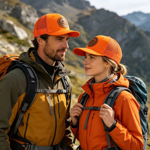 Gorras Deportivas Personalizadas OEM de 6 Paneles con Visera Precurvada, Malla y Cierre a Presión, Venta al por Mayor, Gorra Trucker con Logotipo de Parche de Cuero Bordado en 3D - Product Image 4