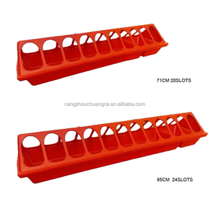Mangeoire automatique en plastique pour poulets, canards, oies, poulets de chair, longue mangeoire en plastique pour volailles, pour l'alimentation des animaux, utilisation à la ferme - Product Image 4
