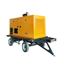 Profession elle 480V Nennspannung Mobile Diesel Power Generator Anhänger Typ Räder Baldachin Auto Remote Start System 50/60Hz