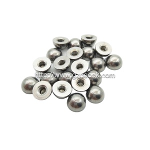 Semiesfera de Acero Sólido Decok de 10 mm con Orificio Roscado, Estándar AiSi, Pulido, Tolerancia del 1%, para Decoración y Pulido de Uñas - Product Image 3