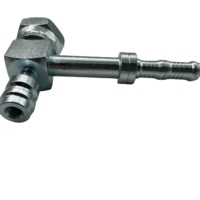 China Hersteller Auto AC Schlauch anschluss Stahl AC Klimaanlage Rohr verschraubung #12 Universal Iron Straight Joint