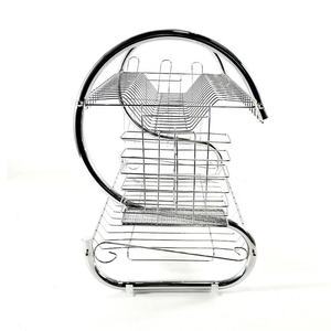 Scaffale Portaoggetti da Cucina in Metallo di Alta Qualità, Multifunzione a 2 Ripiani, Scolapiatti <span class=keywords><strong>con</strong></span> Supporto per Tagliere e Vaschetta di Raccolta - Product Image 2