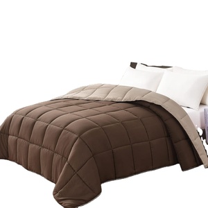 Trọng Lượng Nhẹ Siêu Mềm Mại Sang Trọng Nhà Bộ Đồ Giường Đặt Có Thể Đảo Ngược Sợi Nhỏ Màu Rắn <span class=keywords><strong>Comforter</strong></span> <span class=keywords><strong>Set</strong></span> - Product Image 1