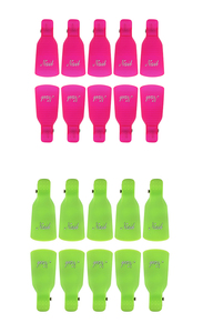 10 clips de plástico <span class=keywords><strong>para</strong></span> tapas de esmalte de <span class=keywords><strong>uñas</strong></span>, <span class=keywords><strong>para</strong></span> manicura, acrílico, removedor de gel, NAT005 - Product Image 6