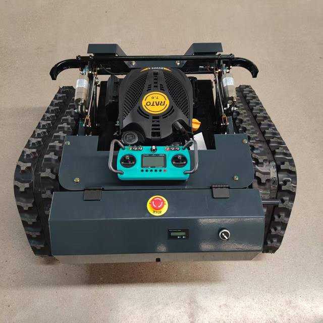 Remote Control Crawler Robot Lawn Mower with 7.5kw Motor 20-180mm Cutting Height Automatic for Grass Cutting