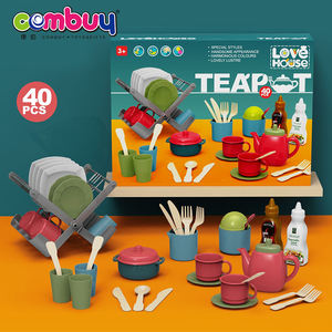 Fai finta di giocare carrello <span class=keywords><strong>da</strong></span> pranzo carrello pomeriggio <span class=keywords><strong>giocattolo</strong></span> per bambini <span class=keywords><strong>set</strong></span> <span class=keywords><strong>da</strong></span> tè - Product Image 6