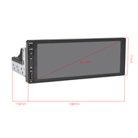 Autoradio multimédia Android 1 Din, lecteur vidéo universel, écran 6,9 pouces, autoradio GPS pour Nissan, Hyundai, Kia, Toyota, VW