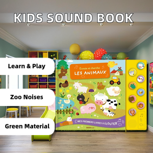 Top Enquête Livre audio interactif pour les enfants Histoire du coucher avec 10 sons Apprentissage éducatif Jouet pour bébé - Product Image 3