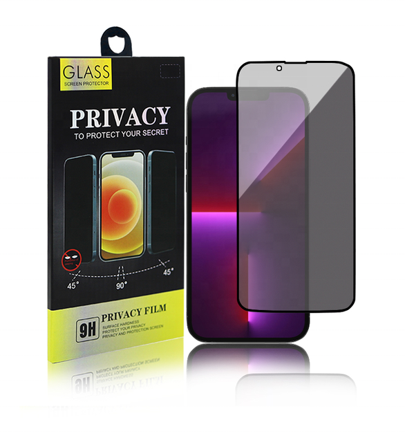 Anti Spy Privacy Tempered Glass Screen Protector for iPhone 11 12 13 14 15 16 Pro Max XS XR Factory Supply