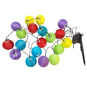 2022 lễ hội đèn lồng năng lượng mặt trời ngoài trời Powered Trung Quốc Nylon vải Vòng treo LED năng lượng mặt trời đèn lồng - Product Image 2