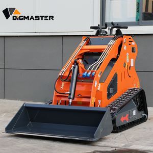Pengiriman Gratis EPA Rato Compact Tracked Crawler Loader Walk Orange Mini Skid Steer Loader Stand Skid Pompa Motor Bertenaga Bensin - Product Image 3