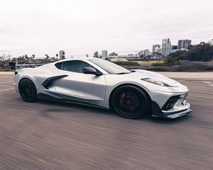 Spoiler Anteriore Nero Lucido in Plastica per <span class=keywords><strong>Corvette</strong></span> C8 - Kit Carrozzeria Modificato - Product Image 6