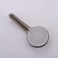 Système de douche tout-en-un chaud/froid avec jet pluie, pulvérisation de massage douce, robinetterie de salle de bain murale en céramique brossée