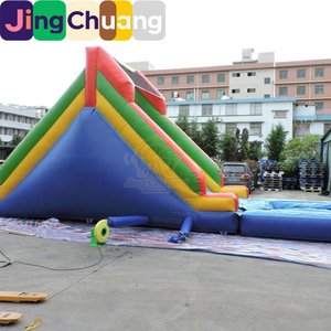 Château gonflable d'extérieur, lit de saut pour enfants d'intérieur, combinaison toboggan et trampoline, équipement de divertissement, usine de commerce extérieur - Product Image 2