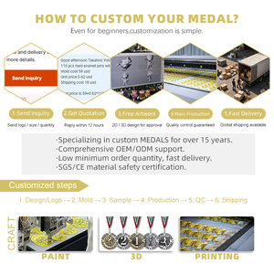 Thiết kế và tùy biến 3D Marathon Triathlon huy chương chạy vận động viên cạnh tranh Terminator thể thao Finisher kim loại huy chương - Product Image 6