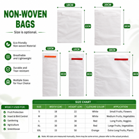 Sac de protection pour fruits en non-tissé blanc avec cordon de serrage, anti-insectes, anti-oiseaux, protection contre le gel pour la ferme et le jardin
