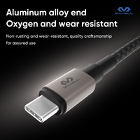 Câble de charge rapide Type-C Miccell pour téléphones portables, écouteurs et appareils photo, 2,4 A 5 V, blindage en nylon tressé, plusieurs options de longueur