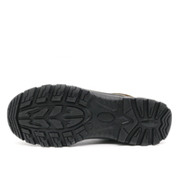 Sepatu Safety Kulit Hitam OEM Kokoh Anti-Hantaman Anti-Tusuk Tahan Minyak & Anti-Selip Tanpa Tali untuk Pria Pekerjaan Industri