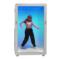 Vitrina Interactiva con Pantalla Táctil de Video Holográfica 3D de 86 Pulgadas para Interiores, Caja Transparente Holobox para Exhibición en Centros Comerciales