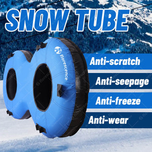 FLORESCENCE Tube de glisse gonflable commercial en PVC pour l'extérieur, pour sports d'hiver, double place, avec coussin - Product Image 4