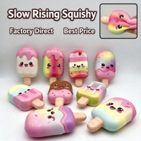 Jouets Squishies Kawaii à Remontée Lente en PU, en Forme de Gâteau, de Crème Glacée et de Pain, Jouets Anti-Stress à Presser pour Enfants et Adultes