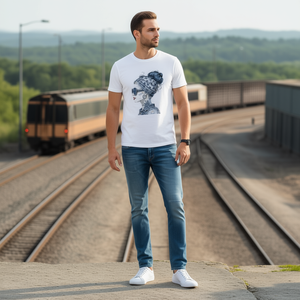 T-Shirt Unisex 210GSM 100% Cotone, Casual, Traspirante, Resistente, con Stampa DTF, Maglietta da Uomo - Product Image 3
