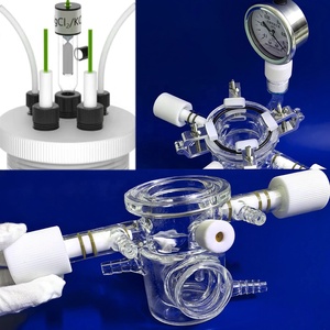 Reaktor catalyalitik kuarsa kustom pabrik dengan sel elektrokimia tiga elektroda untuk pengurangan CO2 berbasis UV - Product Image 1