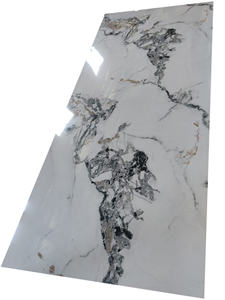 Panneau mural <span class=keywords><strong>en</strong></span> PVC marbré moderne de 2 mm, imperméable et ignifuge, alternative aux feuilles de marbre UV pour la <span class=keywords><strong>d</strong></span>écoration intérieure - Product Image 5