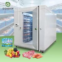 Chambre froide commerciale en acier inoxydable avec moteur, conteneur, congélateur et refroidisseur, à économie d'énergie, taille personnalisable, conception portable