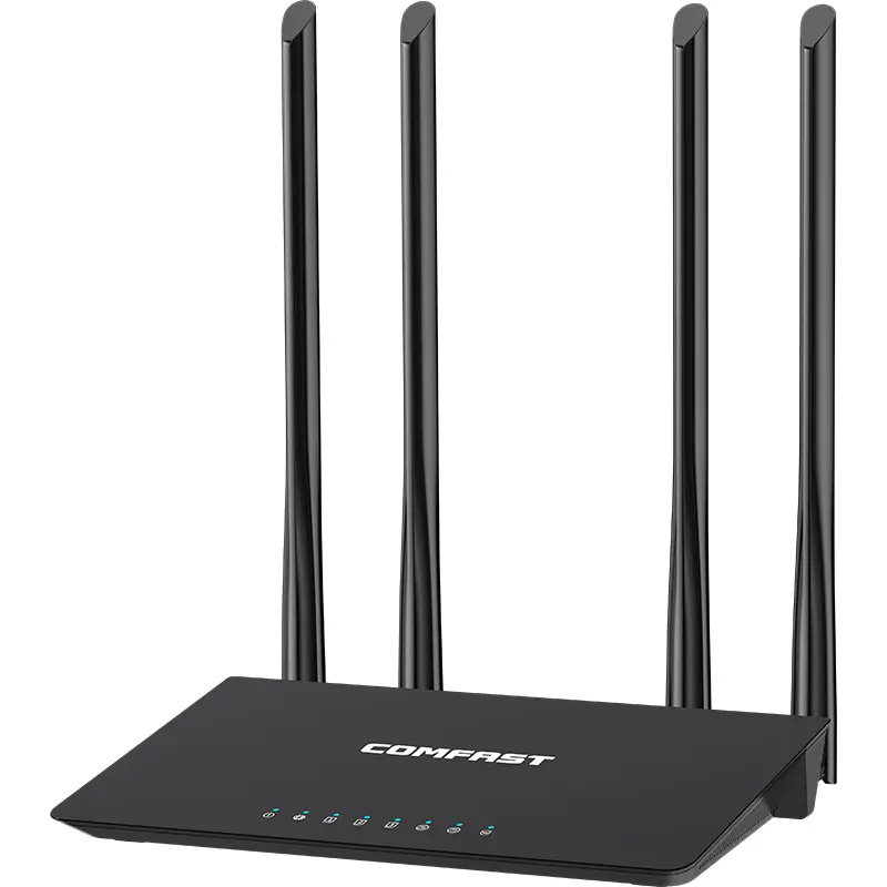 Comfast Router Wi-fi Rumah Gigabit, Dual Band Jarak Jauh Hotspot Ponsel Nirkabel WiFi Dongle dengan 4 * 5dBi Antena CF-WR619AC V2