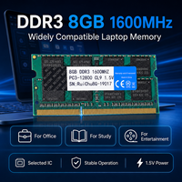 Module de mémoire RAM pour ordinateur portable RuiChu DDR3 8 Go 1600 MHz PC3-12800 204PIN SODIMM pour mise à niveau d'ordinateur portable, compatibilité totale