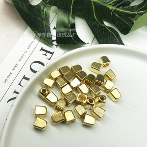Breloques géométriques en alliage de zinc doré, pendentifs plaqués à l'eau pour la fabrication de bijoux, cadeau unisexe pour toutes occasions - Product Image 1