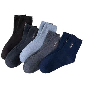 Men's Crew <b>Socks</b> Mid-Calf Polyester Fiber Sweat-Absorbent Geometric Pattern Casual Business <b>Socks</b> For Autumn <b>Winter</b> - Product Image 4