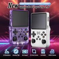 Console de jeu portable R36S rétro avec écran IPS de 3,5 pouces, système Linux open source, 64 Go, plus de 15 000 jeux vidéo de poche, VS RGB20S