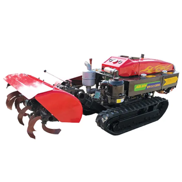 Meyve bahçesi yönetim makinesi mini küçük yeke paletli traktör orta alan kültivatör