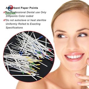 Superieure Kwaliteit Dental Absorberend Papier Punten Wortel Annuleren Endodontie Katoen Fiber Tips Tandarts Product #15-#40 200 stks/doos - Product Image 3