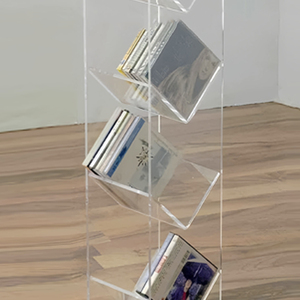 Tùy Chỉnh Nhiều Lớp Xách Tay Acrylic Tạp Chí Văn Học Giá Cuốn Sách Tài Liệu Plexiglas Chủ Danh Mục Kệ - Product Image 5