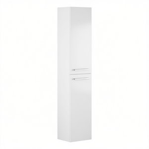 Columna suspendida para baño Athena 150x30x25 cm lacada en blanco con dos aberturas - Product Image 3