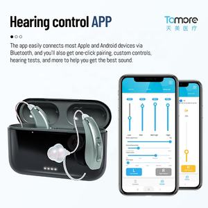 Prothèses auditives BTE RIC bon marché en Chine avec application téléphonique de haute qualité Prothèse auditive Bluetooth rechargeable numérique pour les sourds - Product Image 3