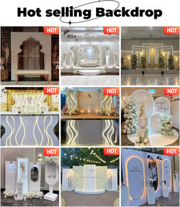 SMOOTH - Fondo de PVC Acrílico para Decoración de Bodas, Arco de Fondo con Luz LED, Panel de Fondo de PVC Blanco para Decoración de Eventos - Product Image 6