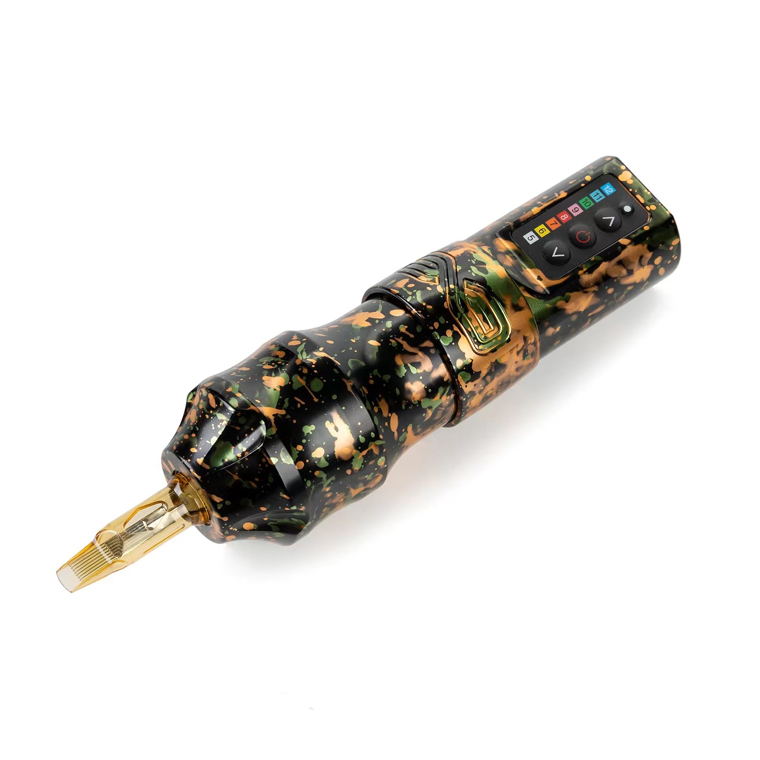 ATOMUS Drahtlose Tattoo Machine – Rotary Pen Mit Kernlosem Motor, 9000-11000 U/min, 900mAh Akku, Farbiges LED-Licht, Für RL/RS/RM/MI Nadeln