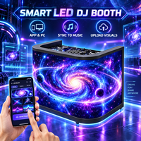 Écran LED P2.5 détachable et réglable pour stand DJ, panneau pliable pour salon professionnel, comptoir de bar, location de club