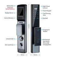 Inteligente Tuya impermeable aluminio seguridad Bluetooths conectividad huella digital contraseña WiFi cerradura inteligente