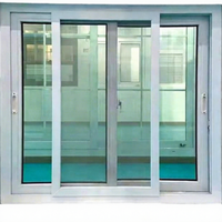 Ventana Corredera de PVC con Doble Vidrio, Aislamiento Acústico y Ahorro de Energía para Interiores, Diseño Impermeable