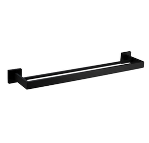<span class=keywords><strong>Porte</strong></span>-serviettes en acier inoxydable, épais, carré, <span class=keywords><strong>porte</strong></span>-serviettes, pour la salle de bain, noir mat, 24 pouces, accessoires de bain - Product Image 1