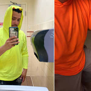 Yolite Bulk Online Organe Reflective Running T-shirt Hi Vis Workwear Rip Stop con Hioides Work Shirts con Reflector en Mestizo - Product Image 1