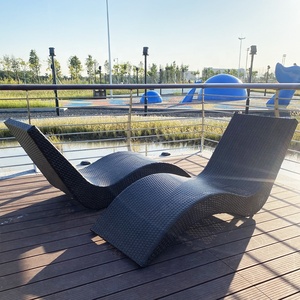 Meubles <span class=keywords><strong>de</strong></span> <span class=keywords><strong>jardin</strong></span> Meubles <span class=keywords><strong>de</strong></span> patio en rotin tissé blanc Pe Chaises longues d'extérieur Piscine Lounge Chaises longues - Product Image 6