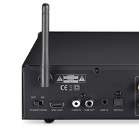 Amplificateur stéréo Hi-Fi 4 canaux avec DAC, récepteur audio domestique stéréo haute résolution, amplificateur de puissance de bureau classe D