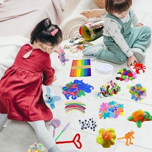 Kit de Pompons en Plastique DIY Certifié CE EN71 2026, Plus de 2000 Pièces, Coloré, Fait Main, Fournitures d'Art et d'Artisanat pour Enfants, Kits Créatifs Personnalisés - Product Image 5